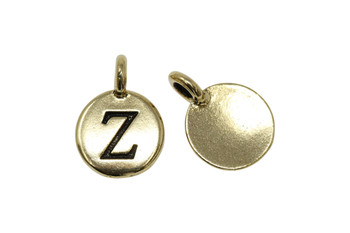 Z Alphabet Charm - Gold Plated