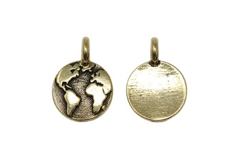 Earth Charm - Gold Plated