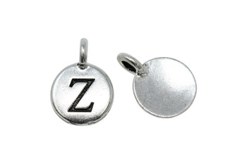 Z Alphabet Charm - Silver Plated