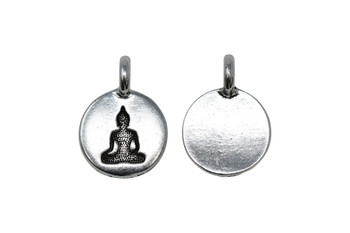 Buddha Charm - Silver Plated