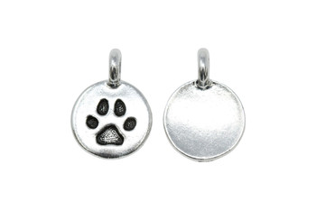 Paw Charm - Silver Plated