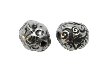 Jardin 8mm Round Bead - Antique Pewter