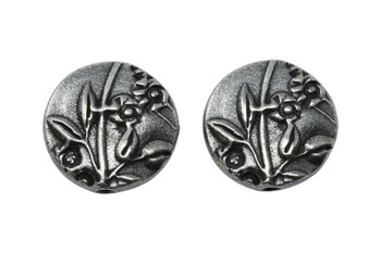 Jardin Puffed Bead - Antique Pewter