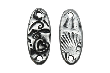 Amor Bar Link - Antique Pewter