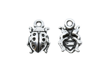 Ladybug Charm - Silver Plated