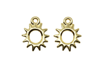 Radiant Sun Charm - Gold Plated