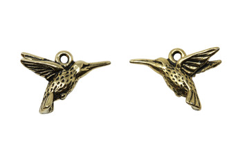 Hummingbird Charm - Gold Plated