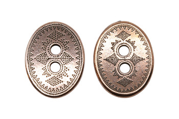 Tribal Button - Copper Plated