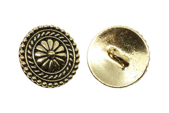 Bali Button - Gold Plated