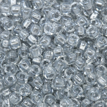 Size 8 Miyuki Seed Beads -- 721 Crystal / Sparkle Grey Lined