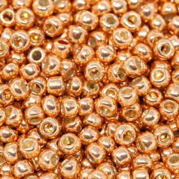 Size 8 Miyuki Seed Beads -- P481 Galvanized Rose Gold
