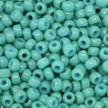 Size 8 Miyuki Seed Beads -- D4475 Duracoat Opaque Green Turquoise