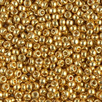 Size 8 Miyuki Seed Beads -- D4202 Duracoat Galvanized Gold