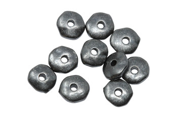 Gunmetal 7mm Nugget 1.5mm Hole Bead - 10 Pieces