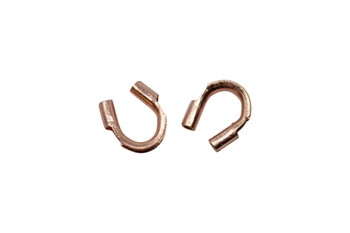 Copper Plated Cable Thimbles .021" Hole - 10 Pieces