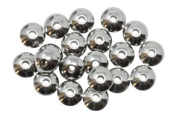 Stainless Steel 8mm Rondel Beads - 20 Pieces
