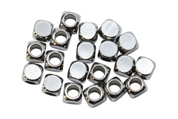 4mm Cube Bead Stainless Steel - 20 pieces