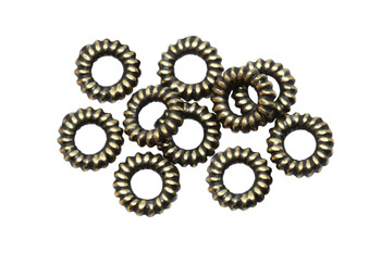 Coil Spacers Brass Plated - 10 Pieces