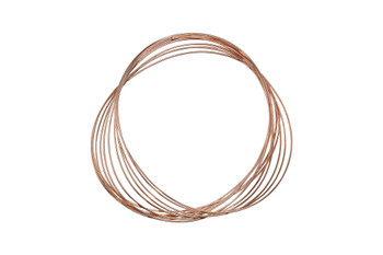 Oval Bracelet Size Memory Wire - Copper Plated