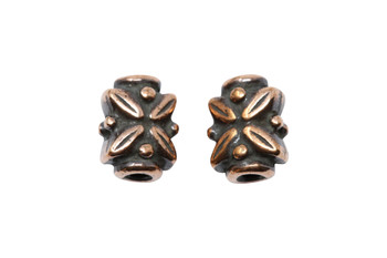 Leaf Bead - Copper Plated