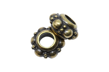 Turkish Euro Bead  - Brass Plated