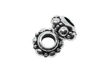 Turkish Euro Bead  - Silver Plated