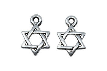 Star of David Charm - Silver Plated