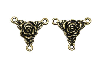 Rose Trinity Link - Gold Plated