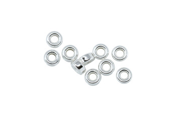 Sterling Silver 3mm Rondel Beads - 10 Pieces