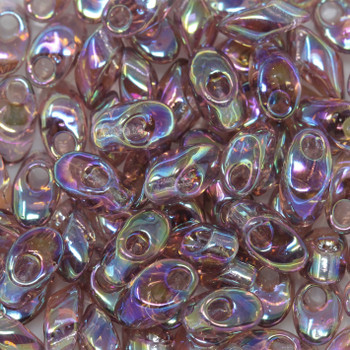 4x7mm Long Magatamas -- 256 Transparent Amethyst AB