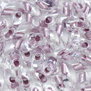 4x7mm Long Magatamas -- 1523 Sparkling Orchid Lined