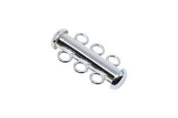 Sterling Silver 3 Strand Slide Clasp