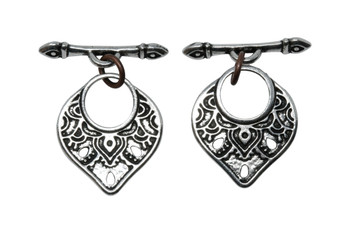 Temple Toggle Bar and Eye - Silver Plated