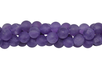 Amethyst A Grade Matte 10mm Round