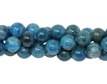 Apatite Polished 10mm Round - Dark Blue