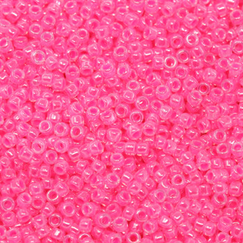 Size 15 Toho Seed Beads -- 518B Neon Pink Pearl