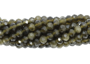 Cat's Eye / Chrysoberyl Polished 2.5mm Faceted Rondel