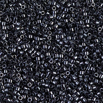 Delicas Size 11 Miyuki Seed Beads -- 001 Gunmetal