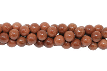 Goldstone Polished 8mm Round