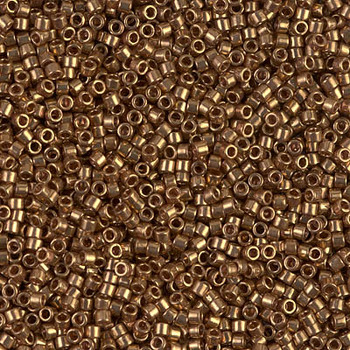 Delicas Size 11 Miyuki Seed Beads -- 022L Metallic Light Bronze