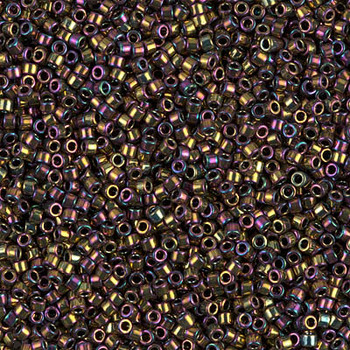 Delicas Size 11 Miyuki Seed Beads -- 023 Metallic Light Bronze Iris