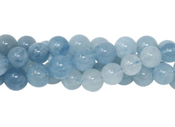 Aquamarine Polished 6mm Round - Light and Dark