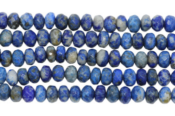 Dyed Lapis Polished 5x8mm Faceted Rondelle