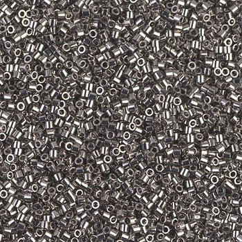 Delicas Size 15 Miyuki Seed Beads -- 021 Steel