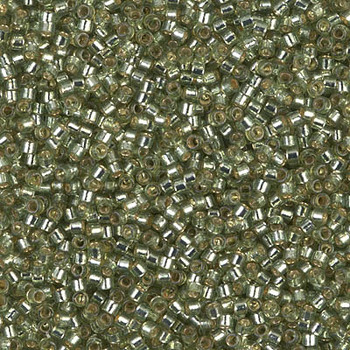 Delicas Size 11 Miyuki Seed Beads -- 2163 Duracoat Willow / Silver Lined