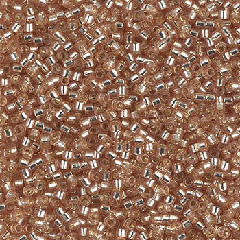 Delicas Size 11 Miyuki Seed Beads -- 2155 Duracoat Mica / Silver Lined