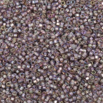 Size 15 Miyuki Seed Beads -- 640 Light Amethyst AB / Silver Lined