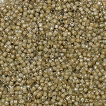 Size 15 Toho Seed Bead -- 329 Black Diamond / Beige Lined