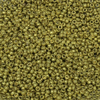 Size 15 Miyuki Seed Beads -- D4205 Duracoat Galvanized Zest