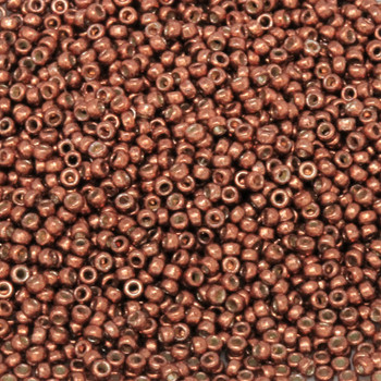 Size 15 Miyuki Seed Beads -- D4212 Duracoat Galvanized Dark Berry